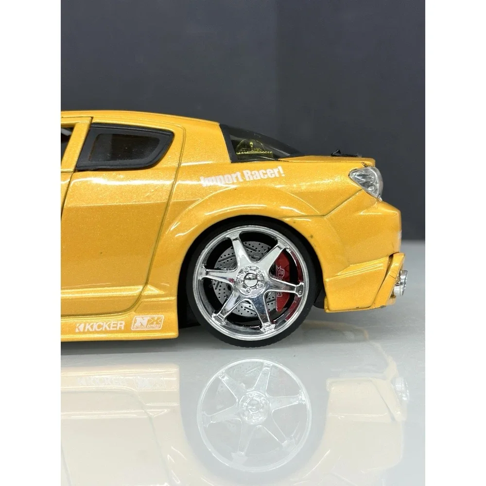 Jada 1/24 Mazda RX8 Import Racer Yellow Great Shape See Detailed Pics #50380-9